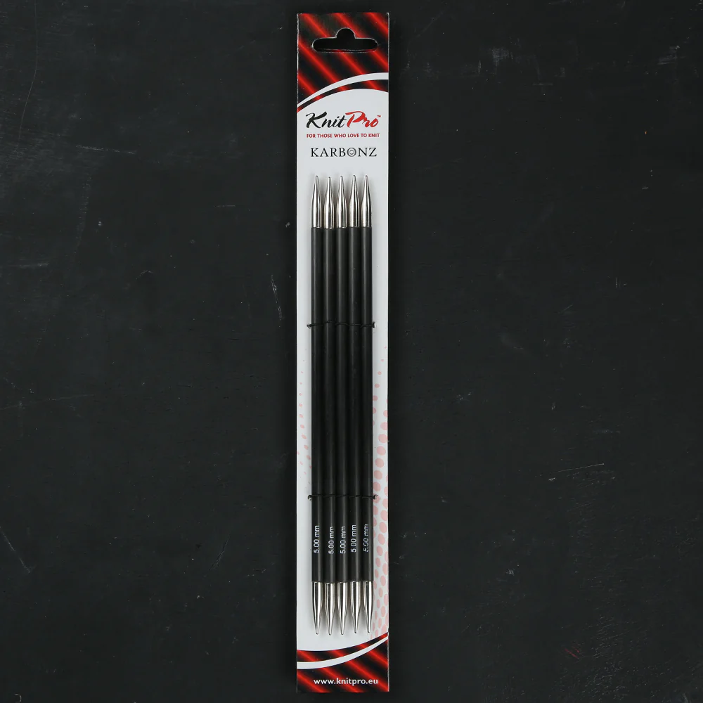 KnitPro Karbonz 5mm 20cm Double Pointed Needle - 41134