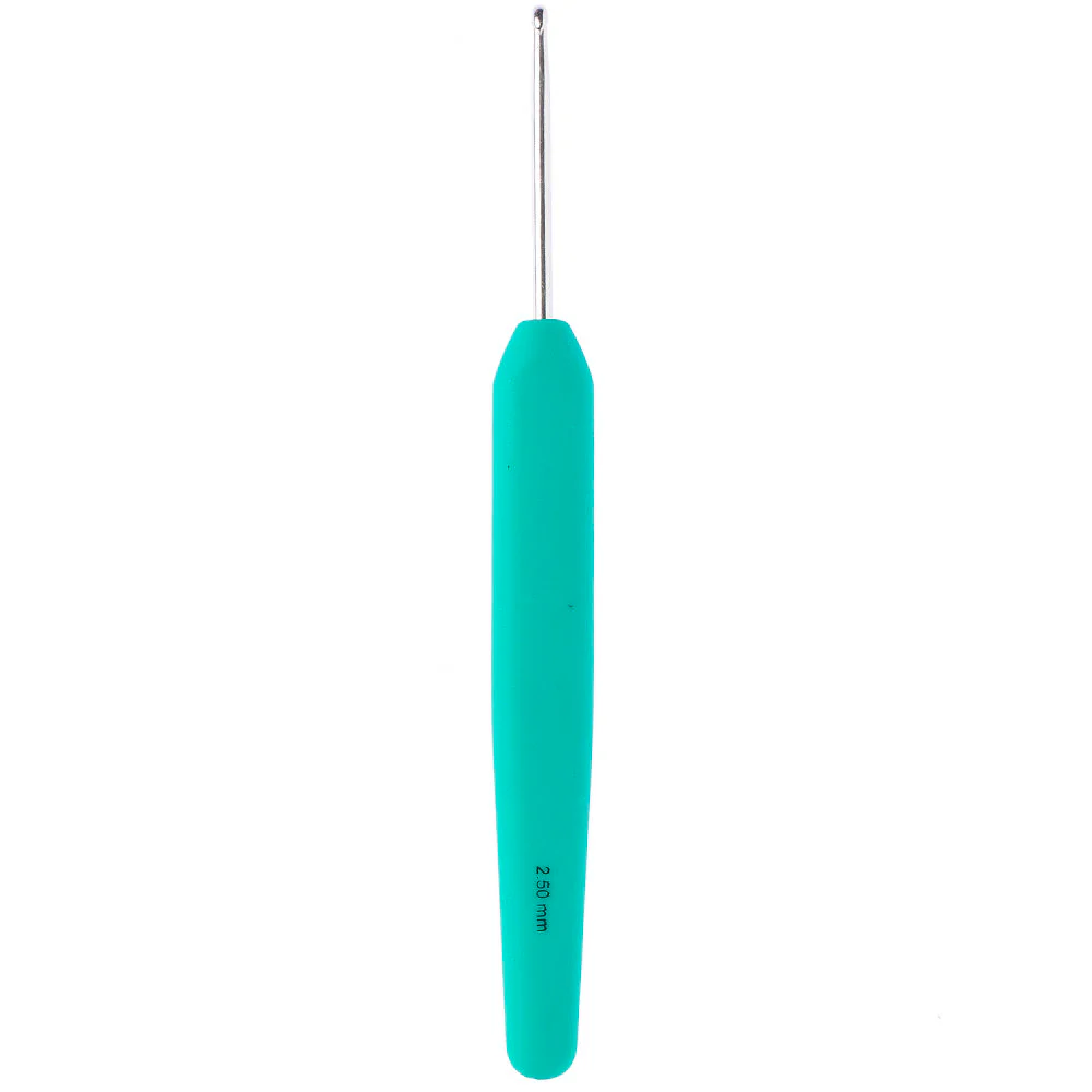 KnitPro Waves 2.5mm Green Soft Handle Crochet Hook - 30903