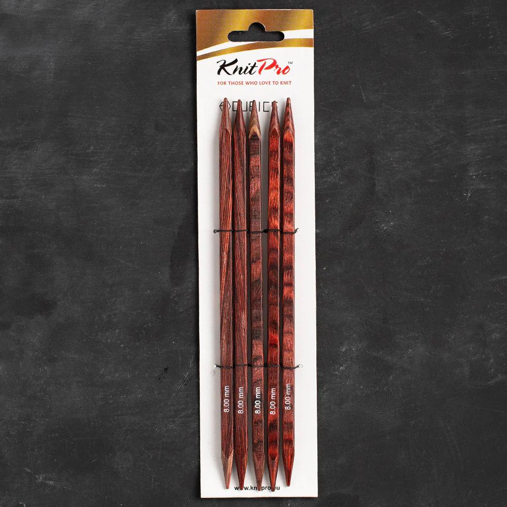 KnitPro Symfonie Cubics 8mm 20cm Cubic Double Pointed Needle - 25119