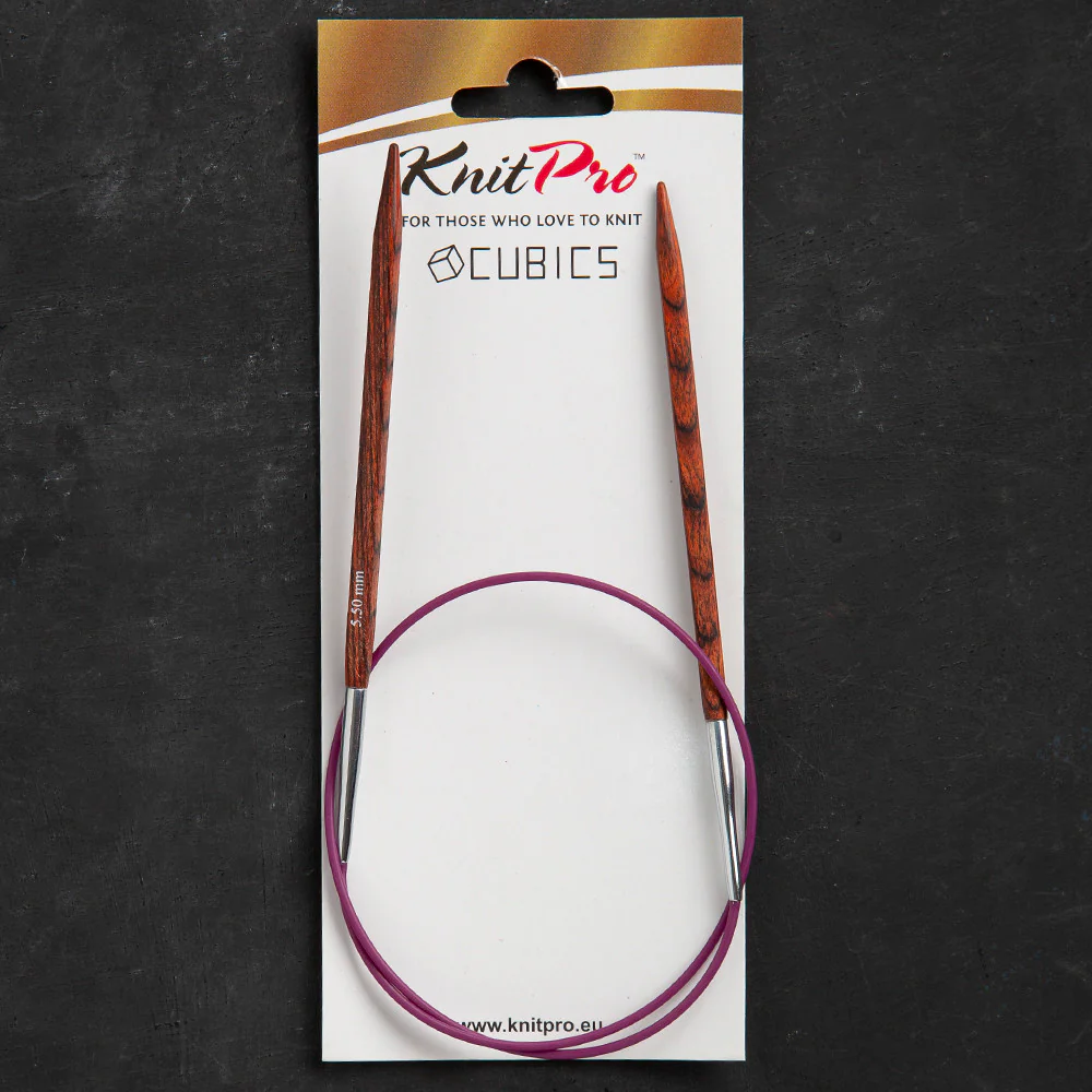 KnitPro Symfonie Cubics 5.5mm 60cm Cubic Circular Needle - 25327