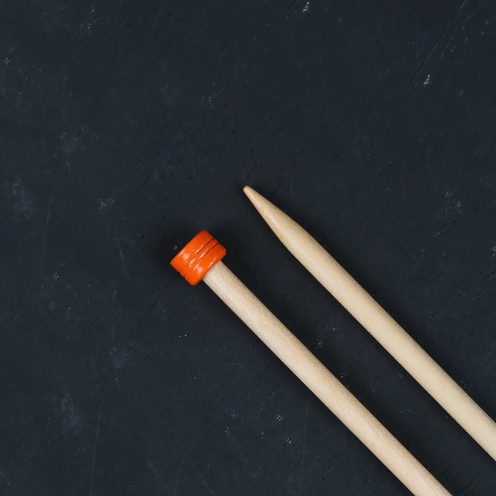 KnitPro Basix Birch 6.5mm 35cm Single Pointed Knitting Needles - 35263 - Image 2