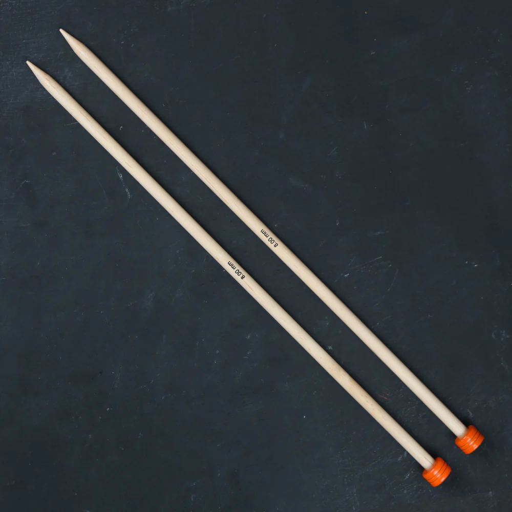 KnitPro Basix Birch 8mm 35cm Single Pointed Knitting Needles - 35265 - Image 3