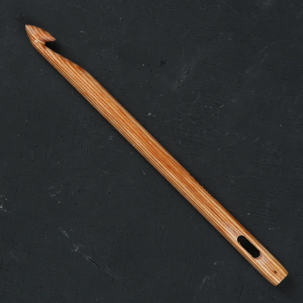 KnitPro Symfonie Natural Wood 9mm Knooking Hook - 23513 - Image 2
