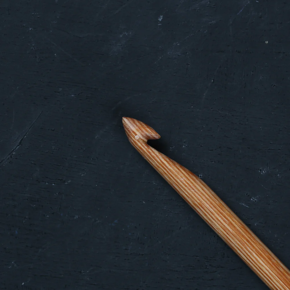 KnitPro Symfonie Natural Wood 9mm Knooking Hook - 23513 - Image 3