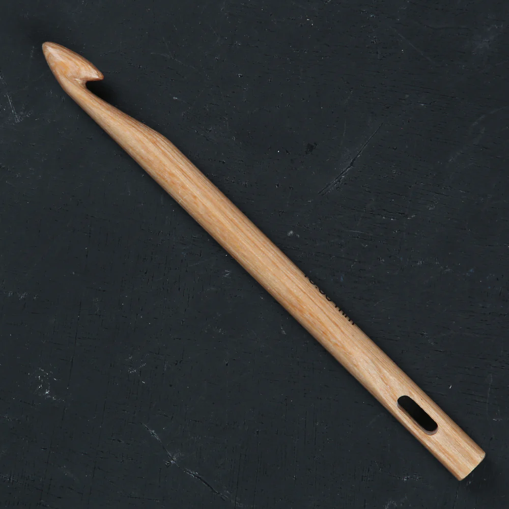 KnitPro Symfonie Natural Wood 10mm Knooking Hook - 23514 - Image 2
