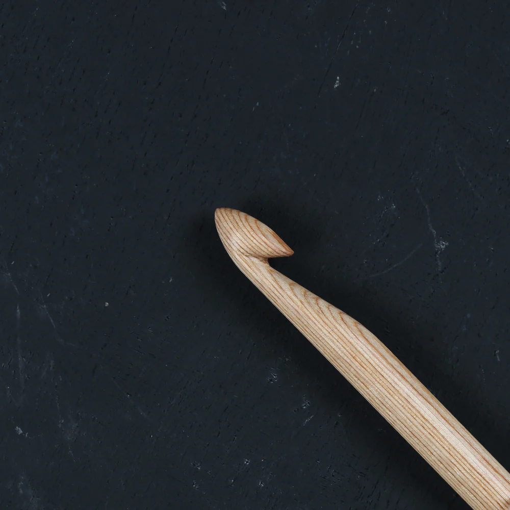 KnitPro Symfonie Natural Wood 12mm Knooking Hook - 23515 - Image 3