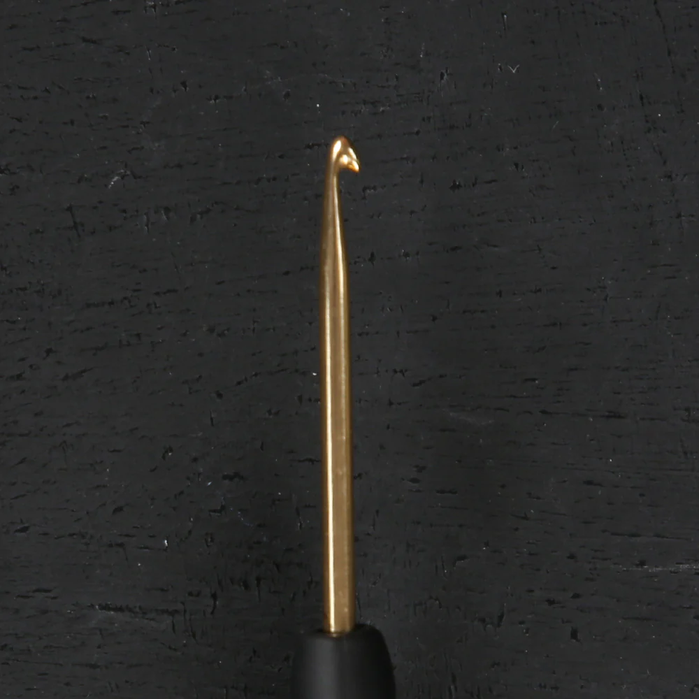 KnitPro Aluminum Gold 2,5mm Crochet Hook, Black - 30802 - Image 3