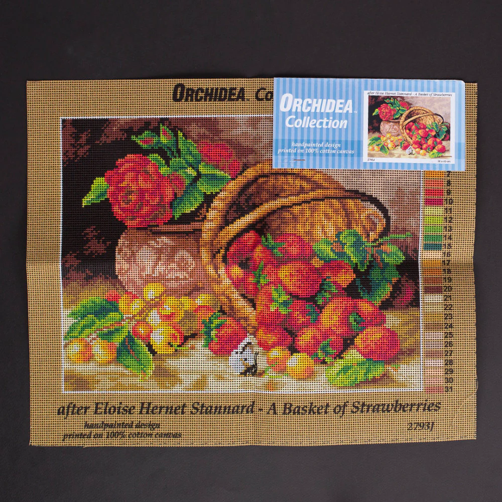 Orchidea 30x40cm Printed Gobelin, Eloise Harriet Stannard - A Basket of Strawberries - 2793J