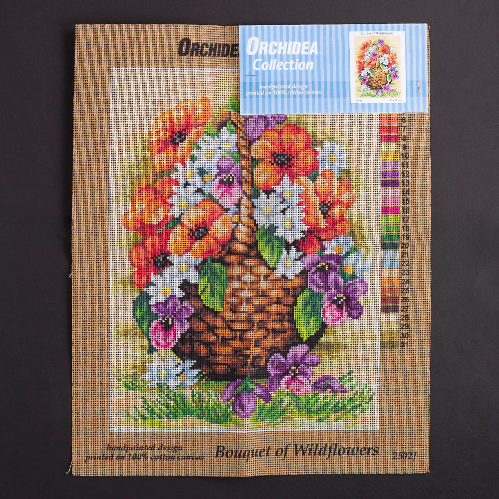 Orchidea 30x40cm Printed Gobelin, Bouquet of Wildflowers - 2502J