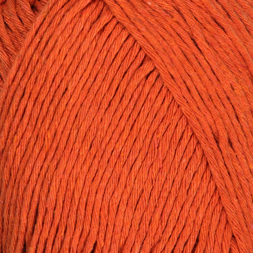 Loren Natural Cotton Yarn, Orange - R096 - Image 2