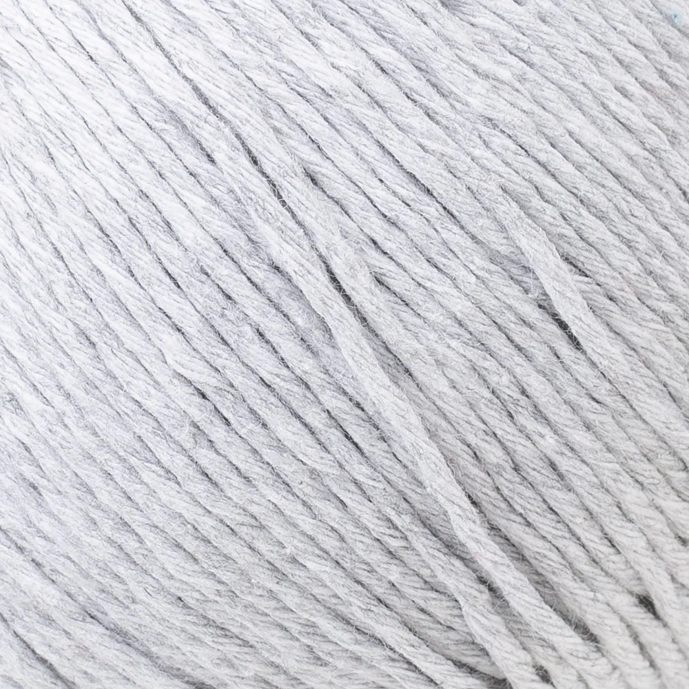 Loren Natural Cotton Yarn, Light Grey - R080 - Image 2