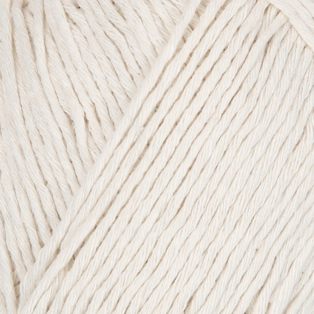 Loren Natural Cotton Yarn, Cream - R083 - Image 2