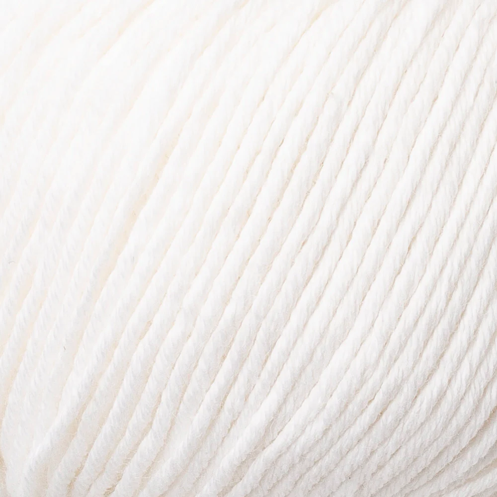 Gazzal Organic Baby Cotton Yarn, White - 415 - Image 2