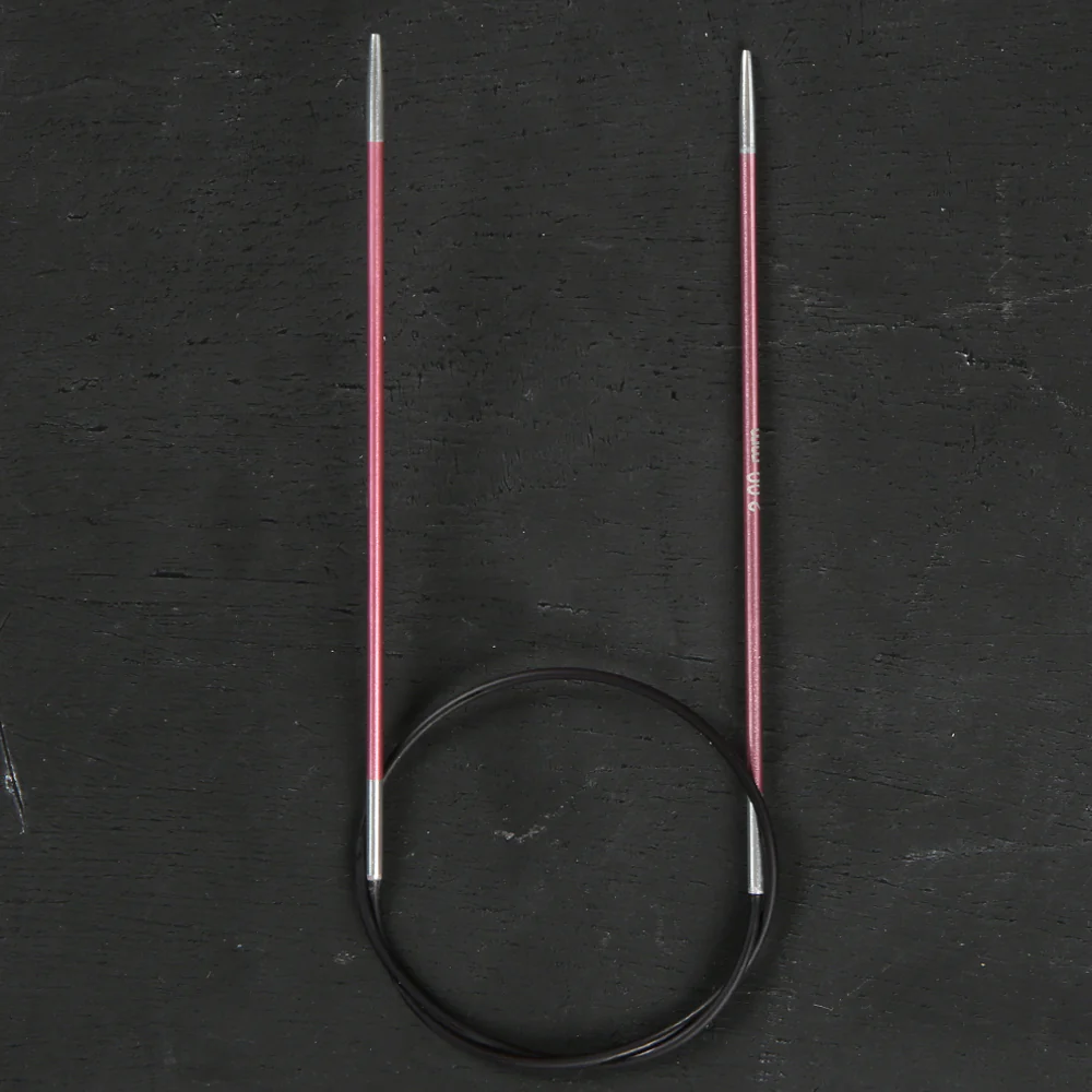 KnitPro Zing 2 Mm 40 Cm Metal Circular Needles, Coral - 47061 - Image 2