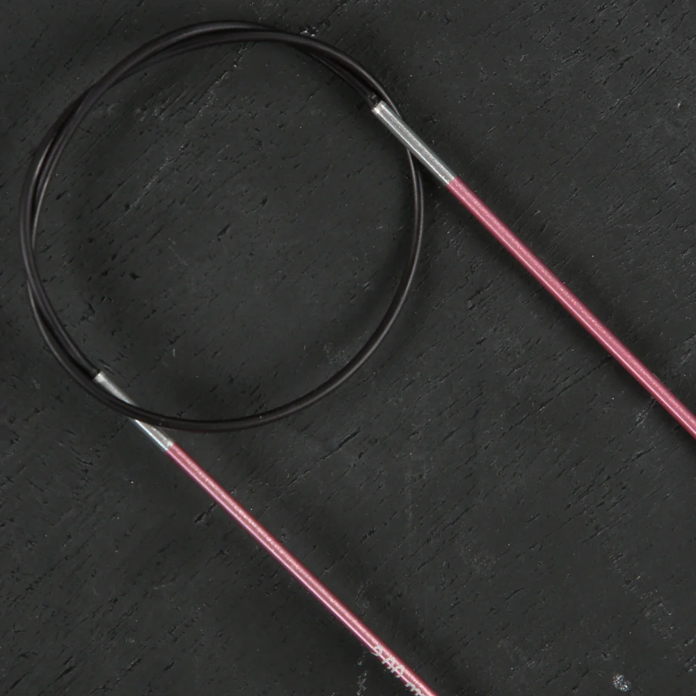 KnitPro Zing 2 Mm 40 Cm Metal Circular Needles, Coral - 47061 - Image 4