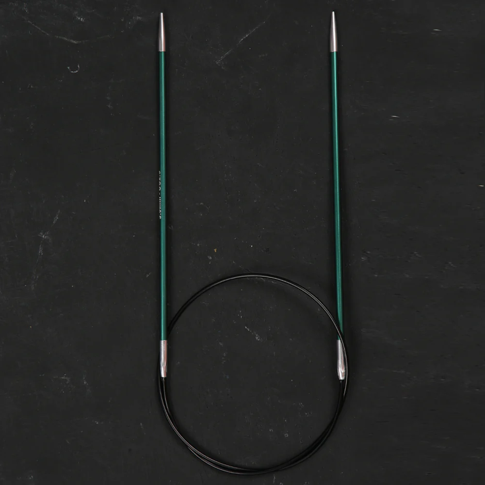 KnitPro Zing 3 Mm 60 Cm Metal Circular Needles, Jade - 47095 - Image 2