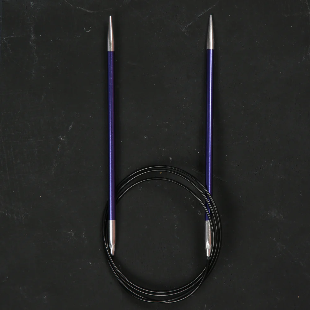 KnitPro Zing 4.5 Mm 100 Cm Metal Circular Needles, Lolite - 47160 - Image 2