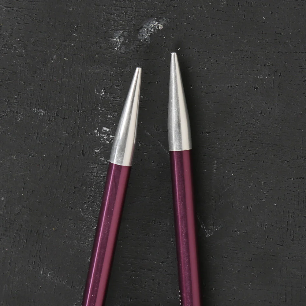 KnitPro Zing 6 Mm 100 Cm Metal Circular Needles, Purple Velvet - 47163 - Image 3
