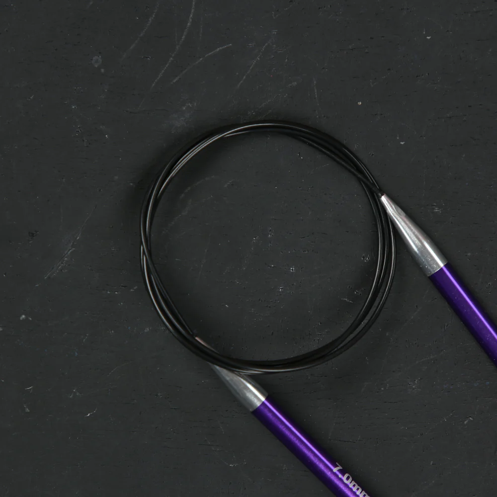 Knitpro Zing 7 Mm 100 Cm Metal Circular Needles, Amethyst - 47165 - Image 3