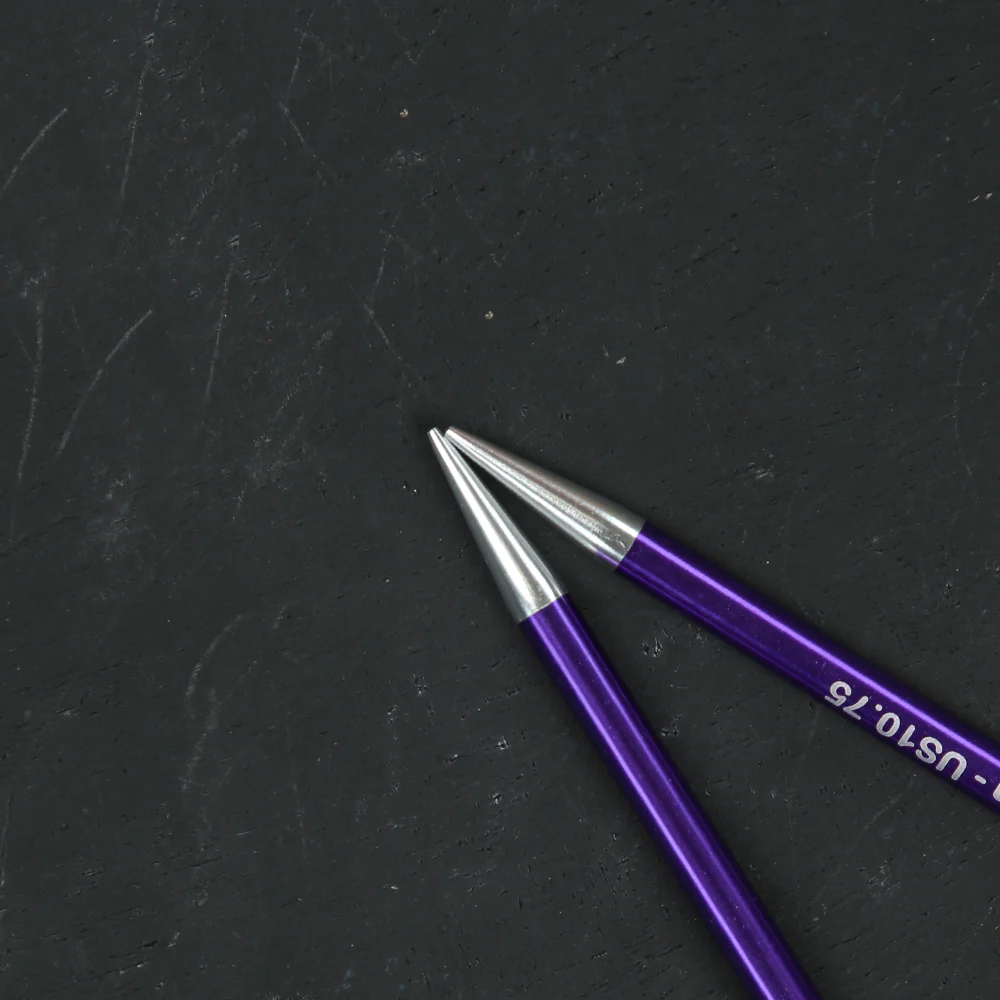 Knitpro Zing 7 Mm 100 Cm Metal Circular Needles, Amethyst - 47165 - Image 4