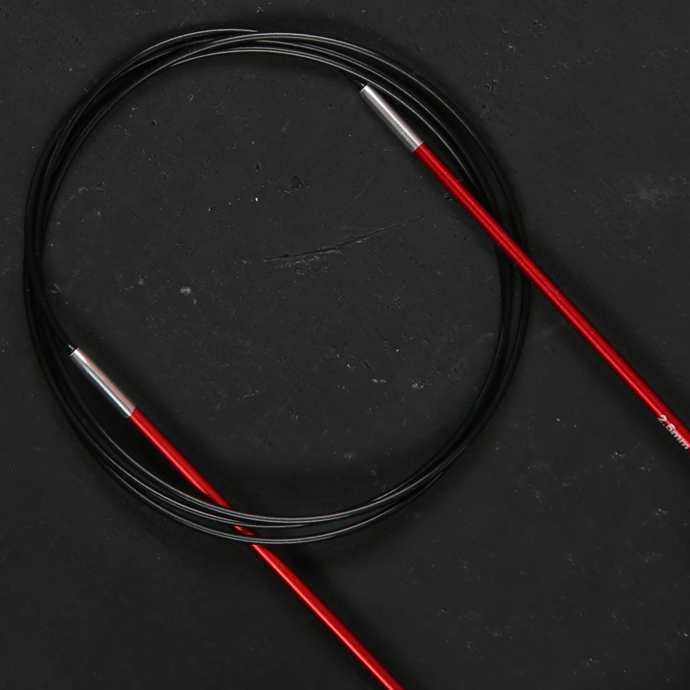 KnitPro Zing 2.5 Mm 100 Cm Metal Circular Needles, Garnet - 47153 - Image 4