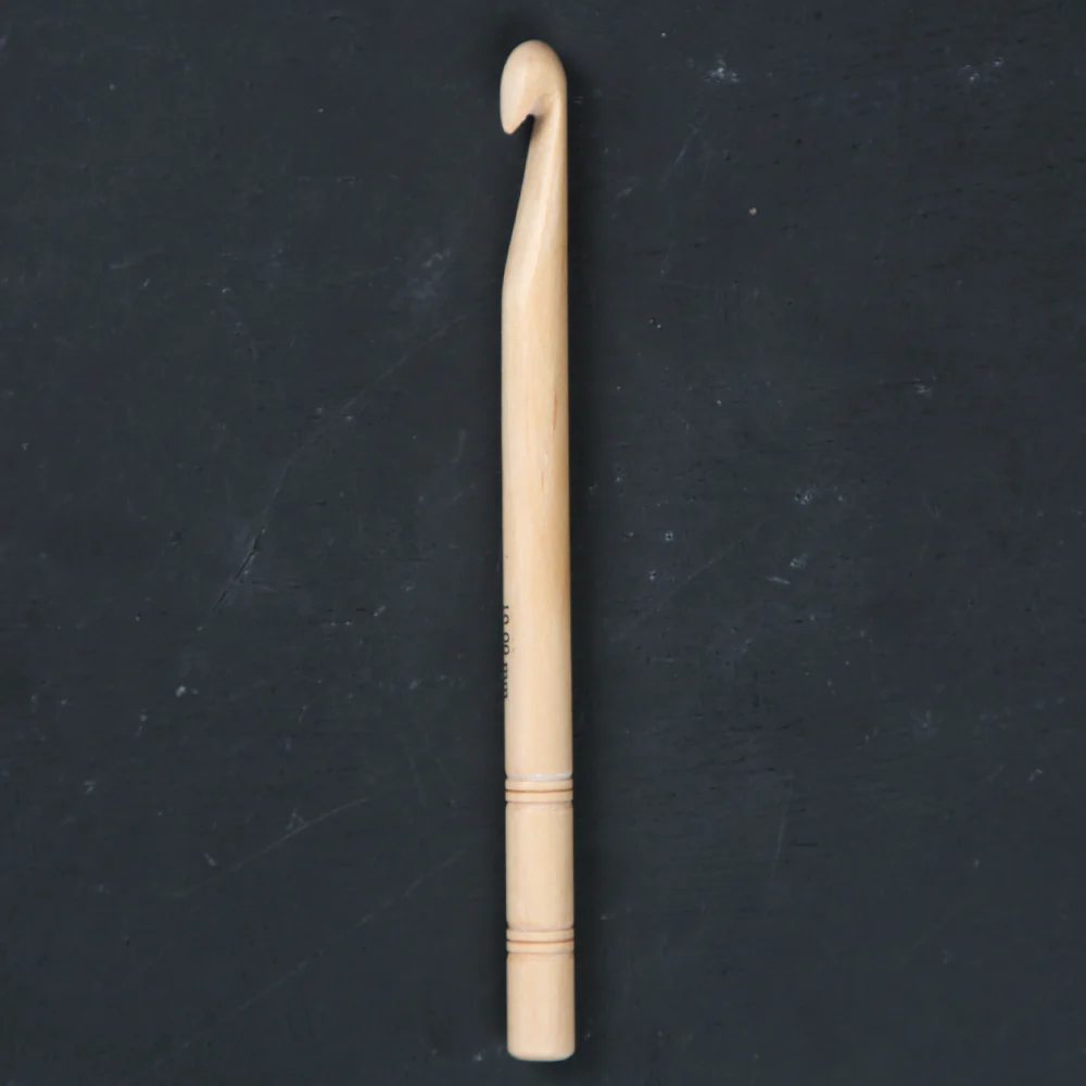 KnitPro Basix Birch 10 Mm 15 Cm Wooden Crochet Hook - 35707 - Image 3