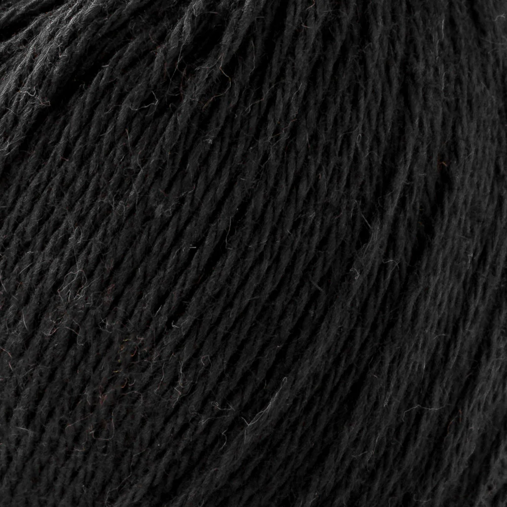 La Mia Linen Cotton Yarn, Black - L006 - Image 2