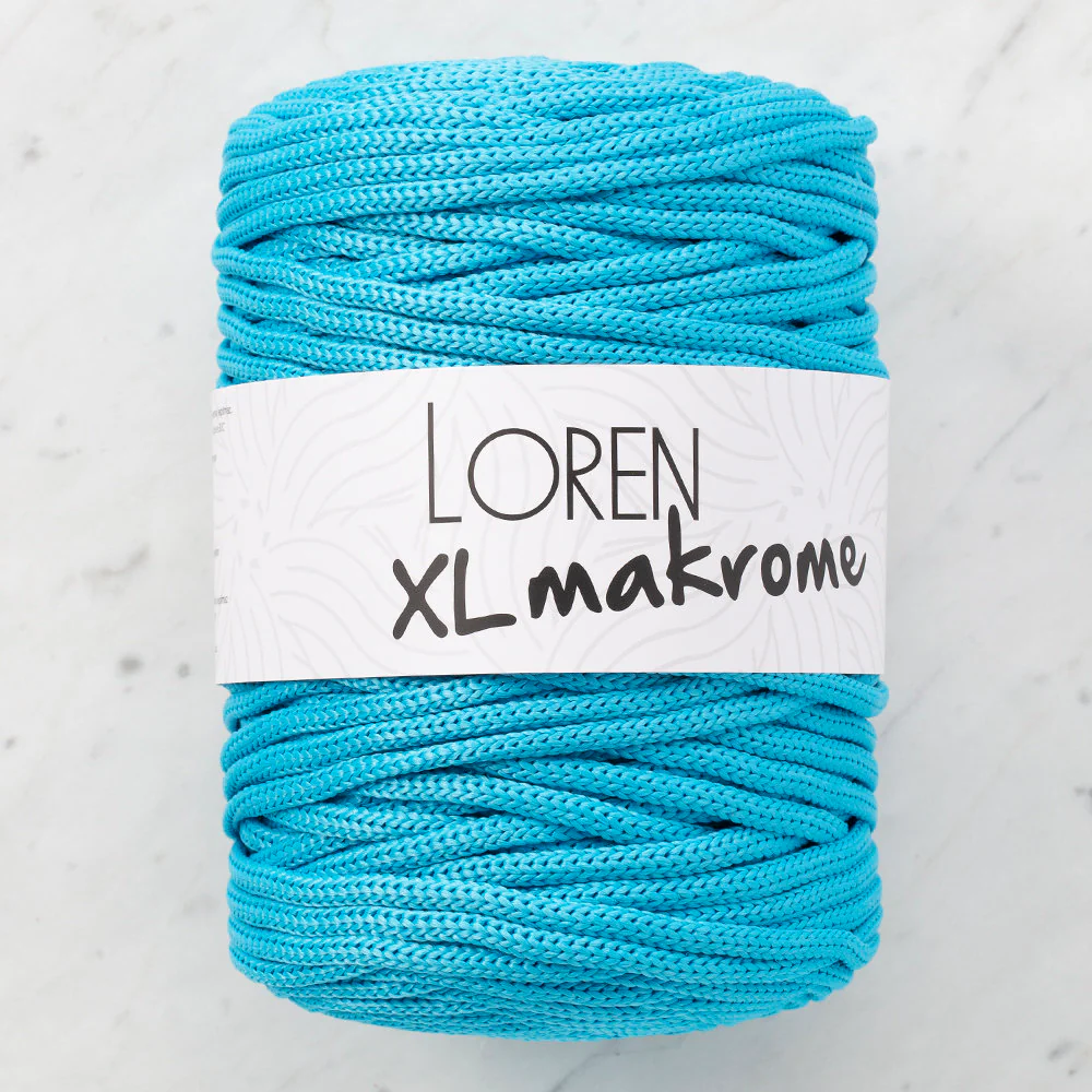 Loren XL Makrome Cord, Blue - R052