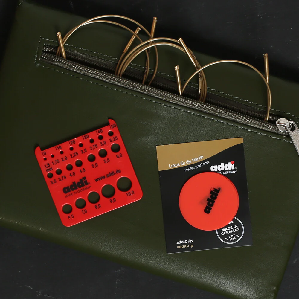 Addi Click Nature Olive Wood Interchangeable Circular Knitting Needle Set - 570-2 - Image 4
