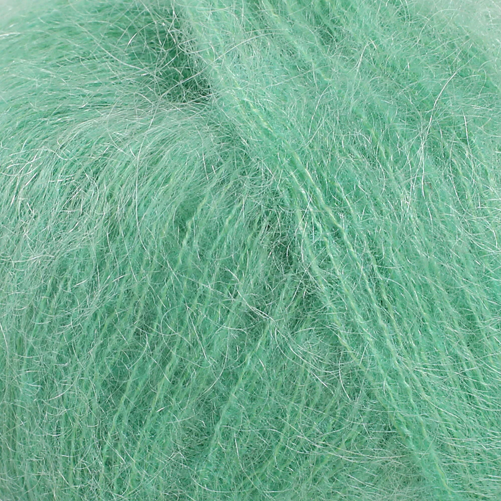 Gazzal Super Kid Mohair 25 Gr Knitting Yarn, Green - 64427 - Image 2