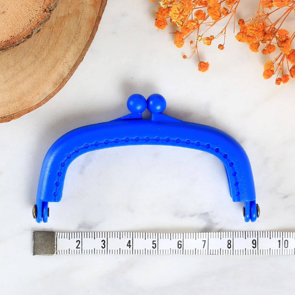 Loren 9 cm Plastic Purse Clasp,Blue - Image 2