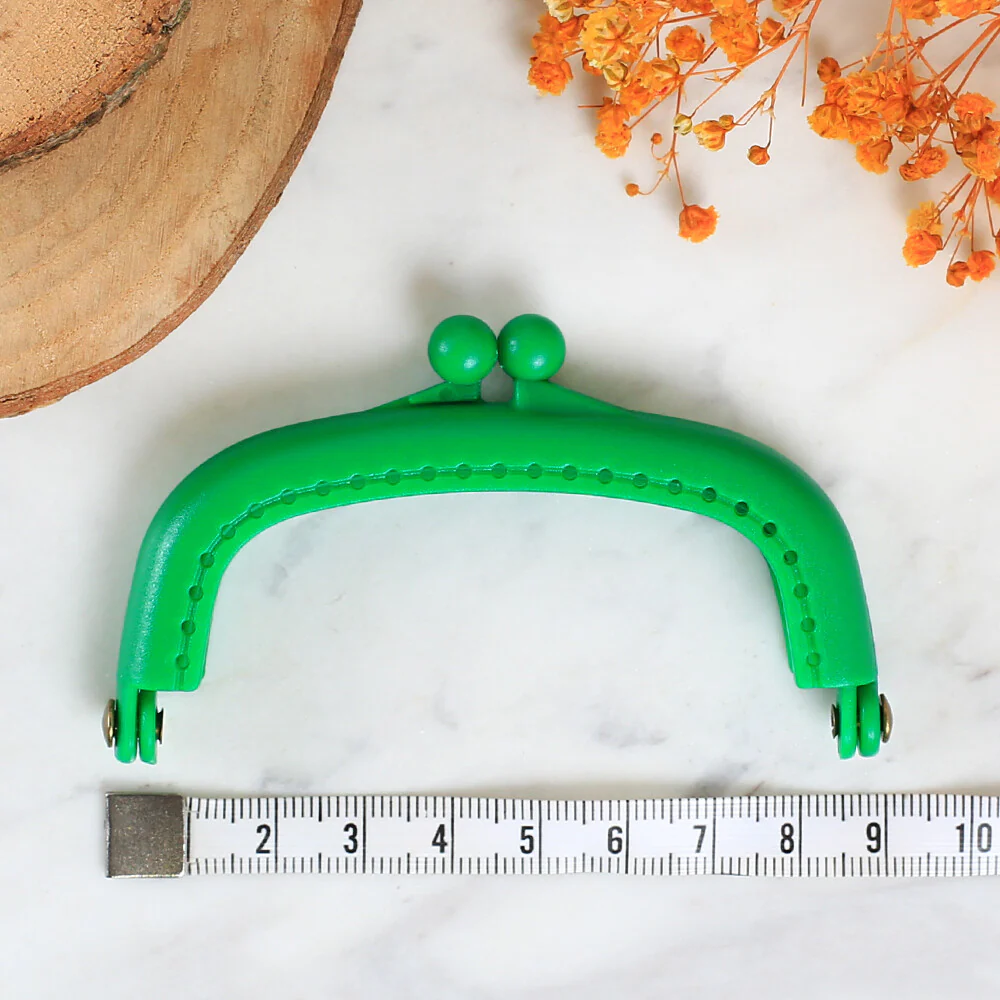 Loren 9 cm Plastic Purse Clasp,Green - Image 2