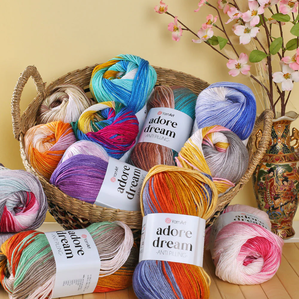 YarnArt Adore Dream Anti-Pilling Yarn, Variegated - 1059 - Image 4