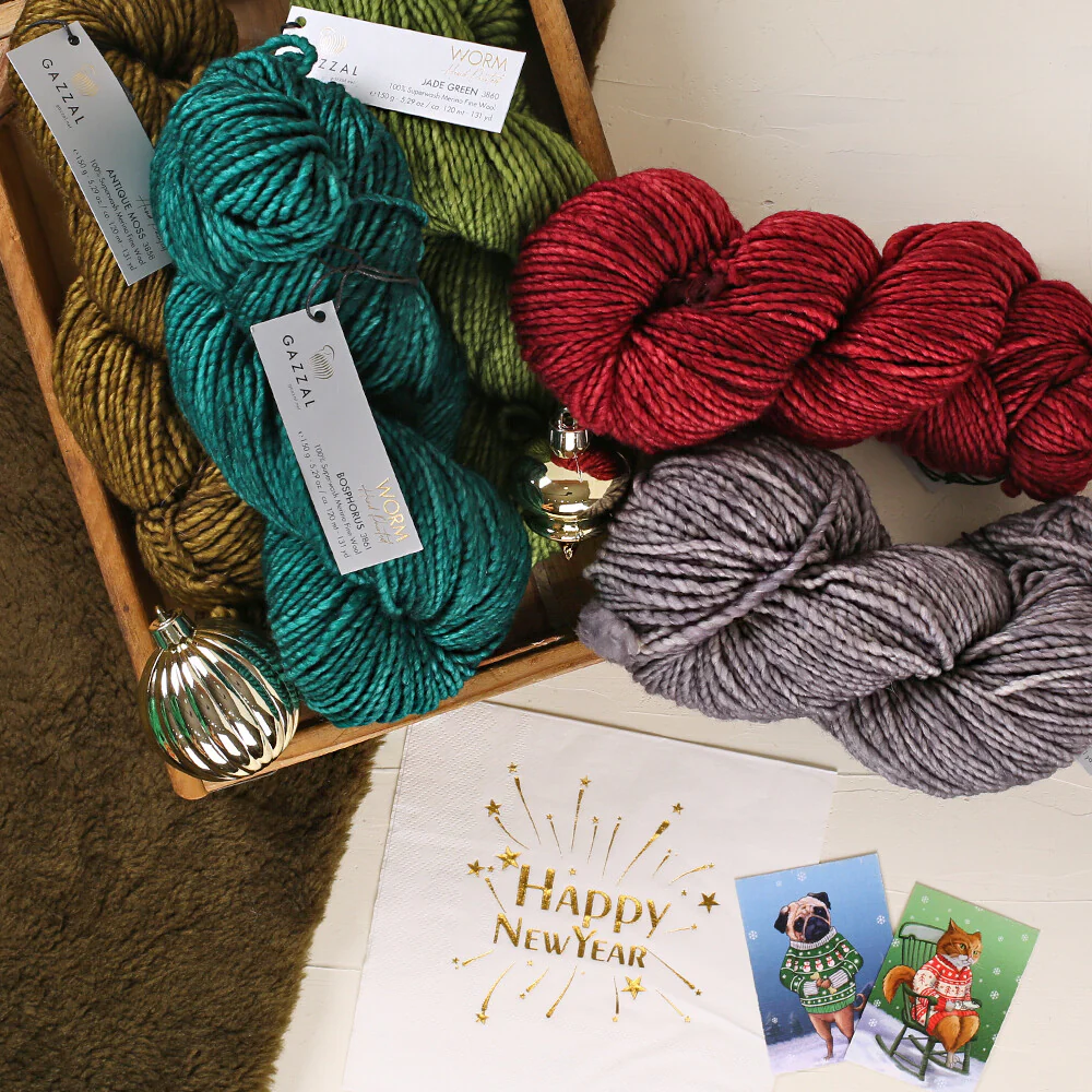 Gazzal Worm Hand Paints Yarn, Dark Grey - 3847 - Image 4