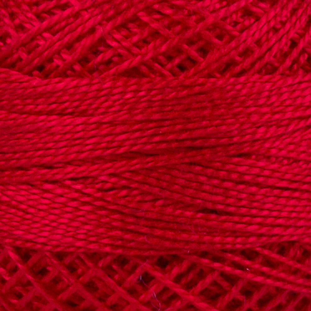 Madame Tricote Paris Koton Perle No: 8 Embroidery Thread, Red - 090 - Image 3