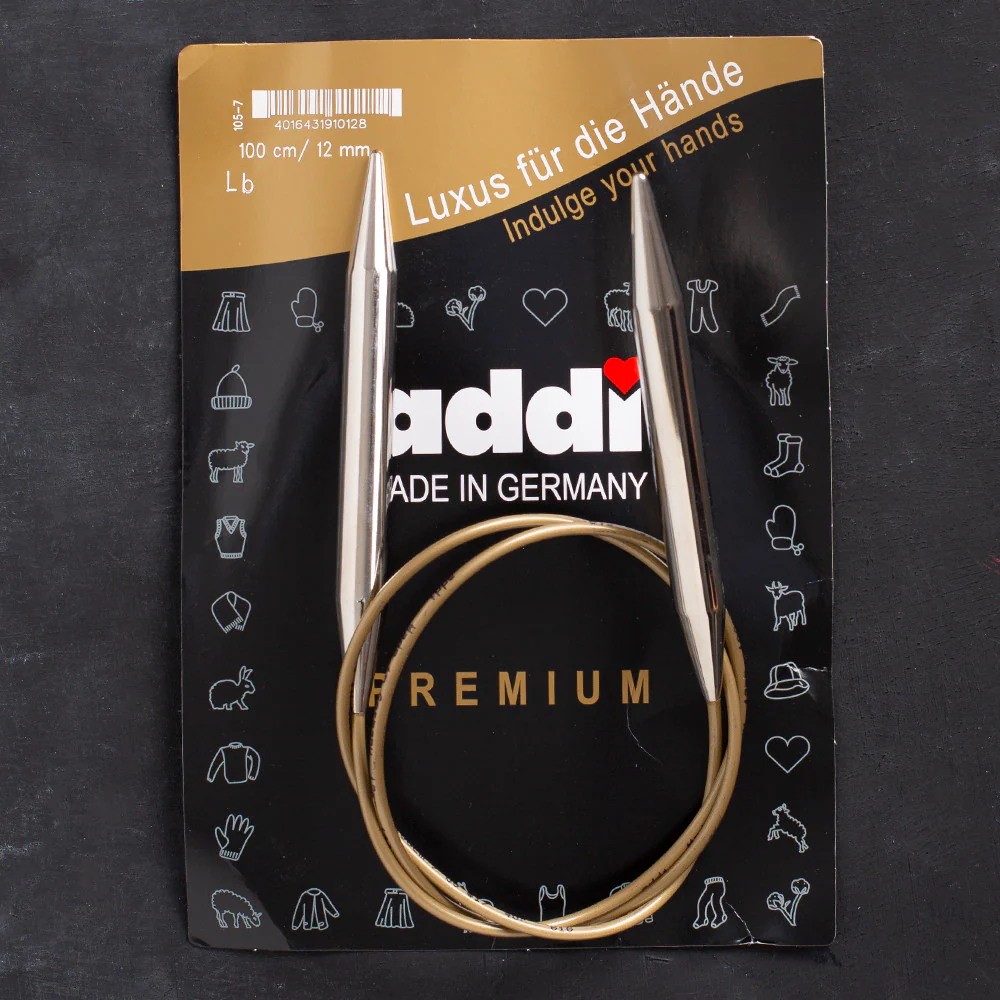 Addi 12mm 100cm Circular Knitting Needles - 105-7