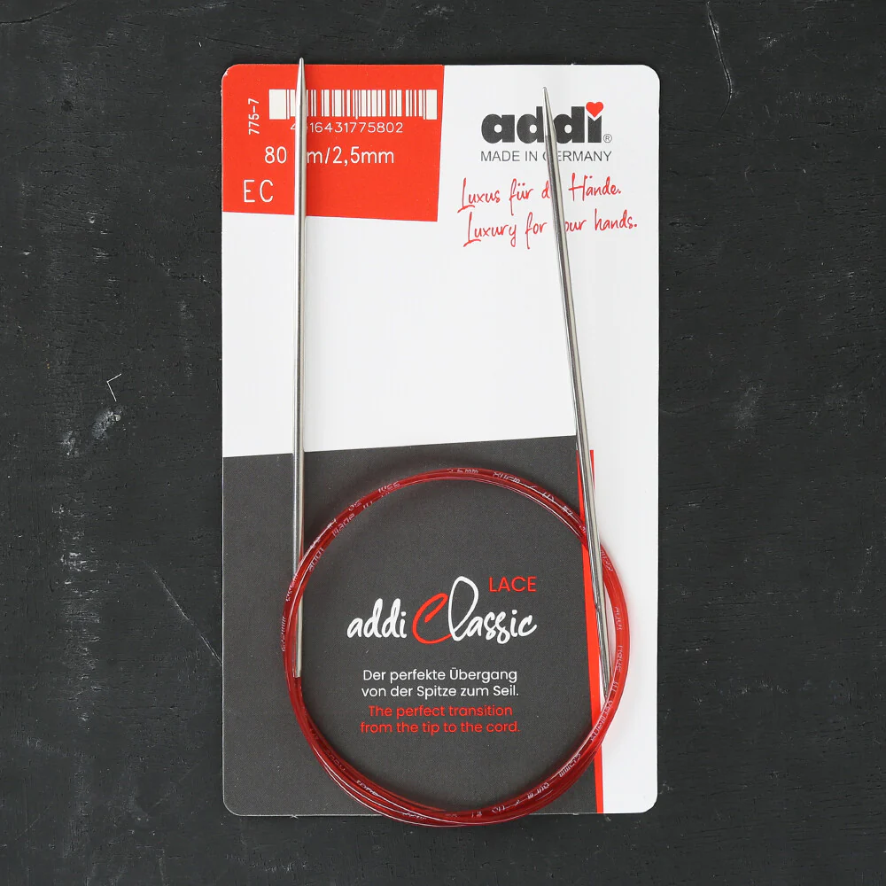 Addi 2.5mm 80cm Lace Circular Knitting Needles - 775-7