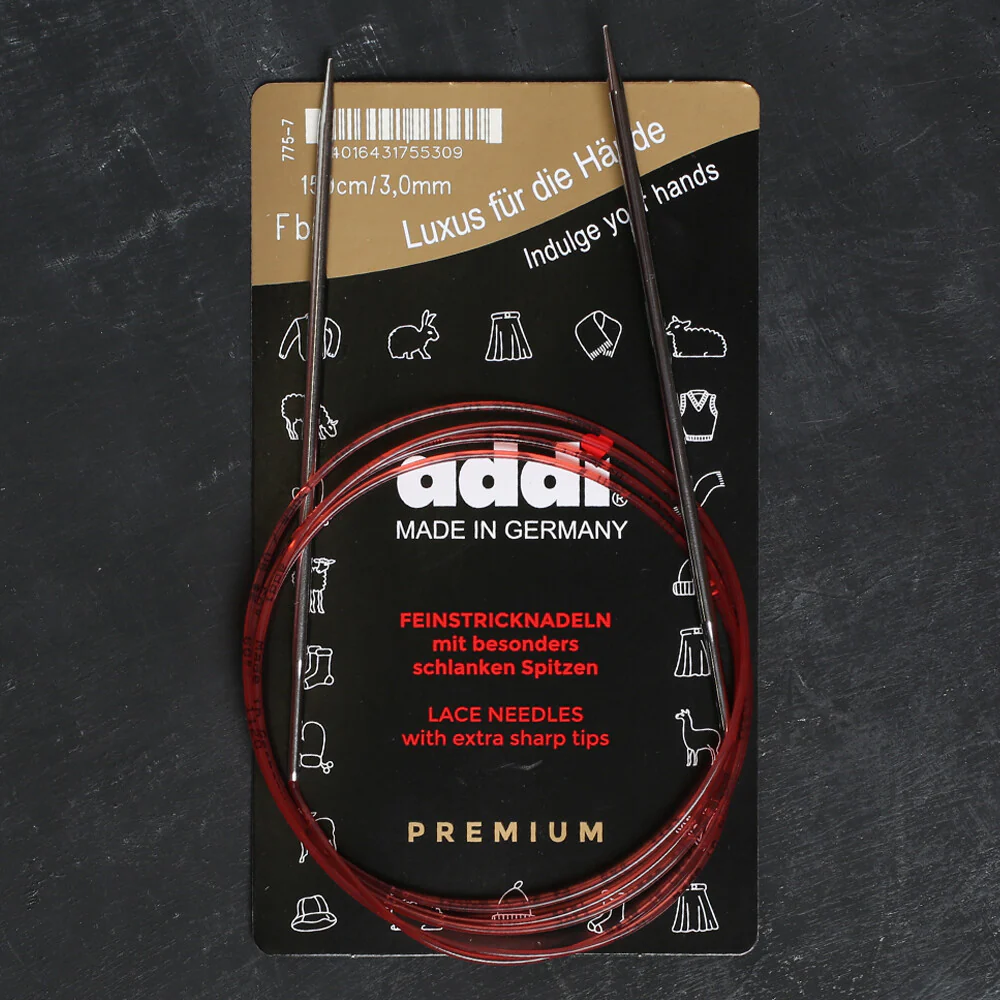Addi 3.0mm 150cm Lace Circular Knitting Needle - 775-7