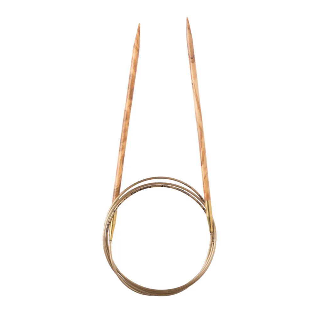 Addi Olive Wood 3.5mm 100cm Circular Knitting Needles - 575-7