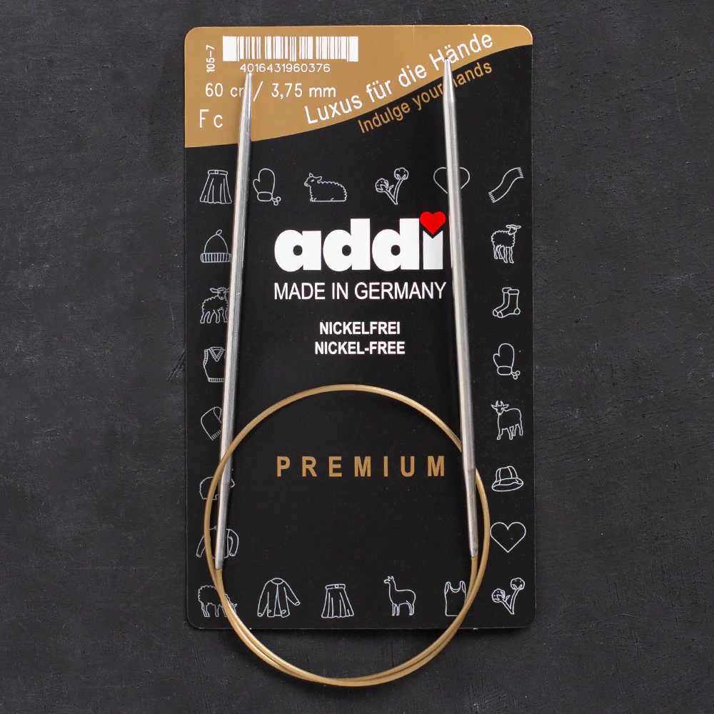 Addi 3.75mm 60cm Circular Knitting Needles - 105-7