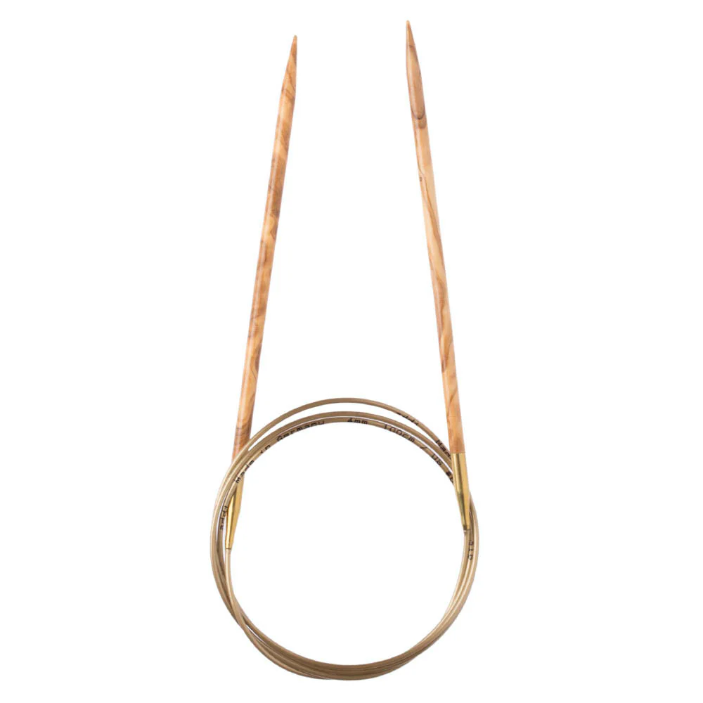 Addi Olive Wood 4mm 60cm Circular Knitting Needles - 575-7