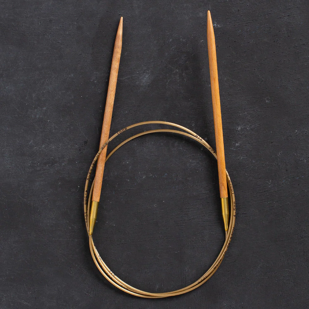 Addi Olive Wood 4.5mm 100cm Circular Knitting Needles - 575-7 - Image 2