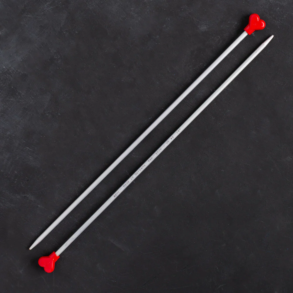 Addi 5 mm 35 cm Jacket Knitting Needles, Aluminium - 200-7/35/5 - Image 2