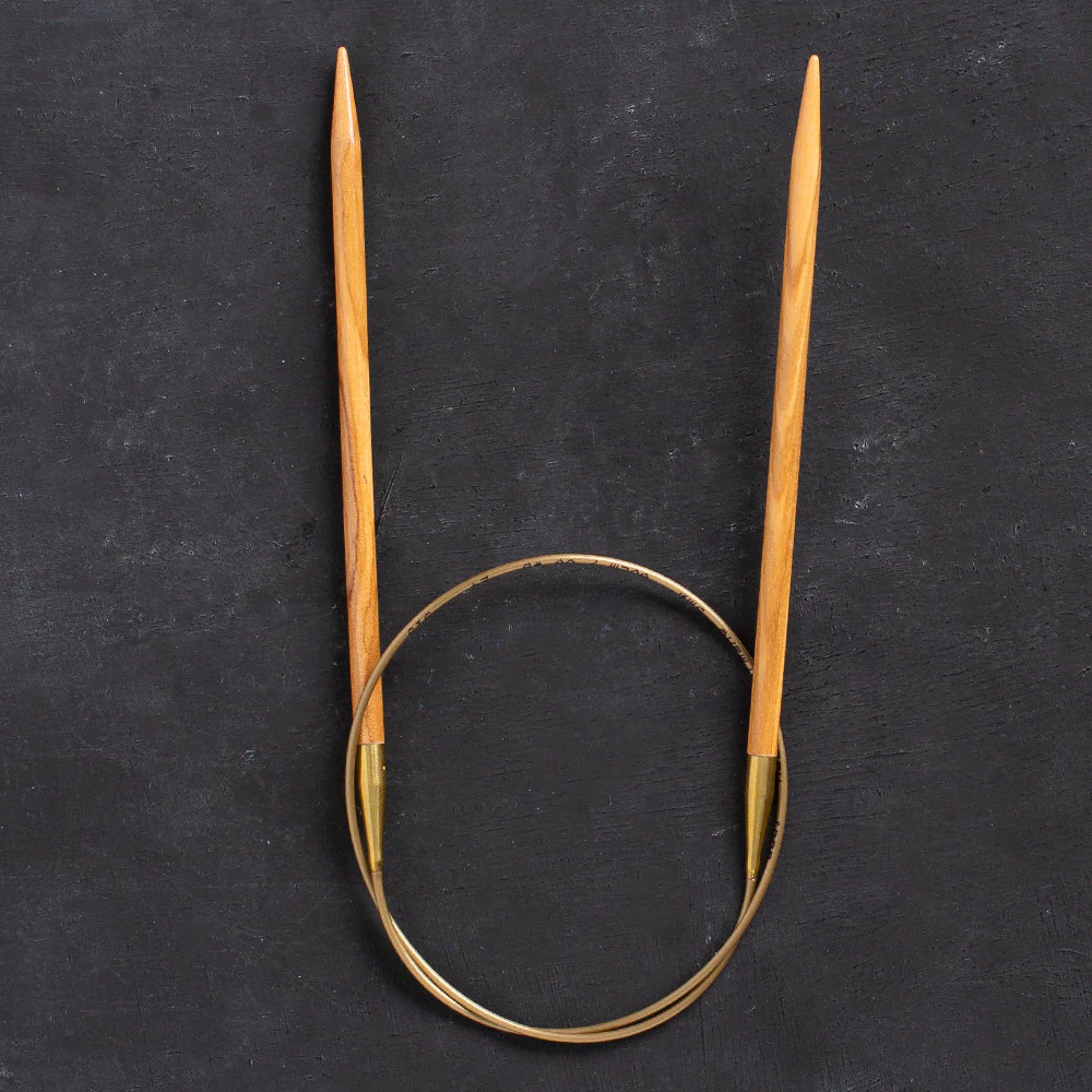 Addi Olive Wood 5mm 60cm Circular Knitting Needles - 575-7 - Image 2