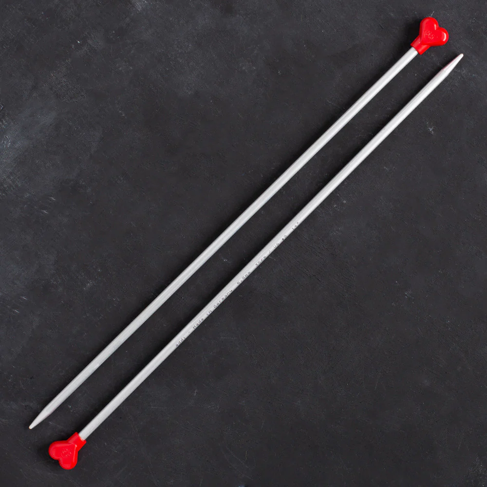 Addi 5.5 mm 35 cm Jacket Knitting Needles, Aluminium - 200-7/35/5.5 - Image 2