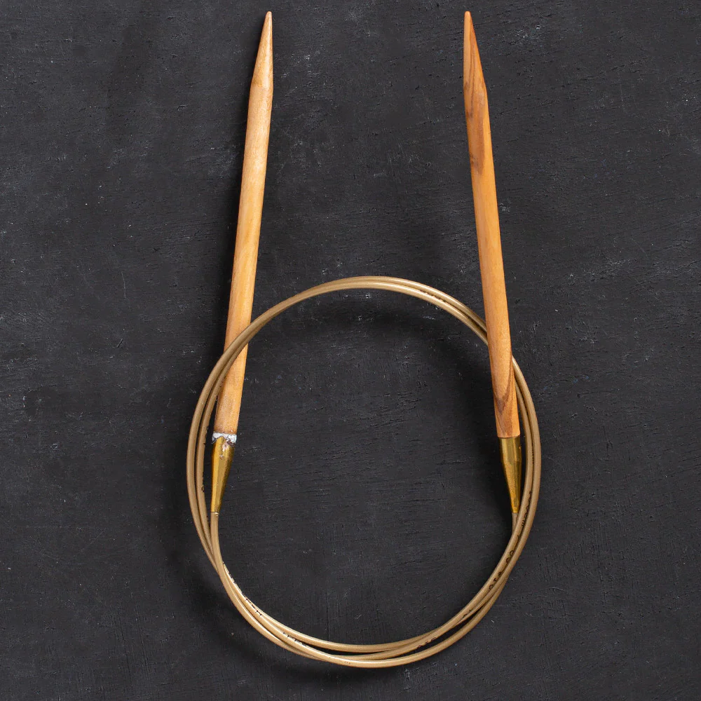 Addi Olive Wood 6mm 100cm Circular Knitting Needles - 575-7 - Image 2