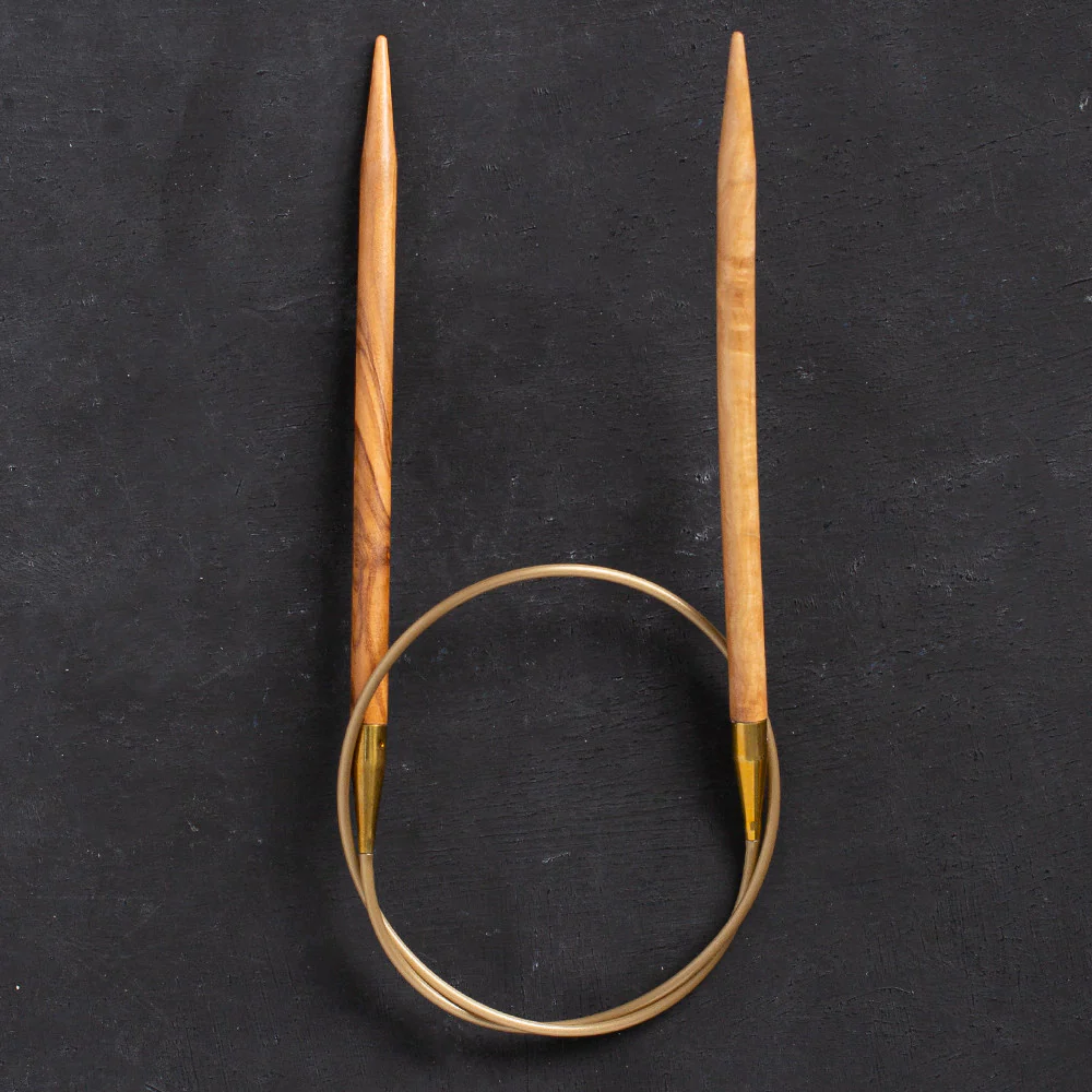 Addi Olive Wood 6mm 60cm Circular Knitting Needles - 575-7 - Image 2