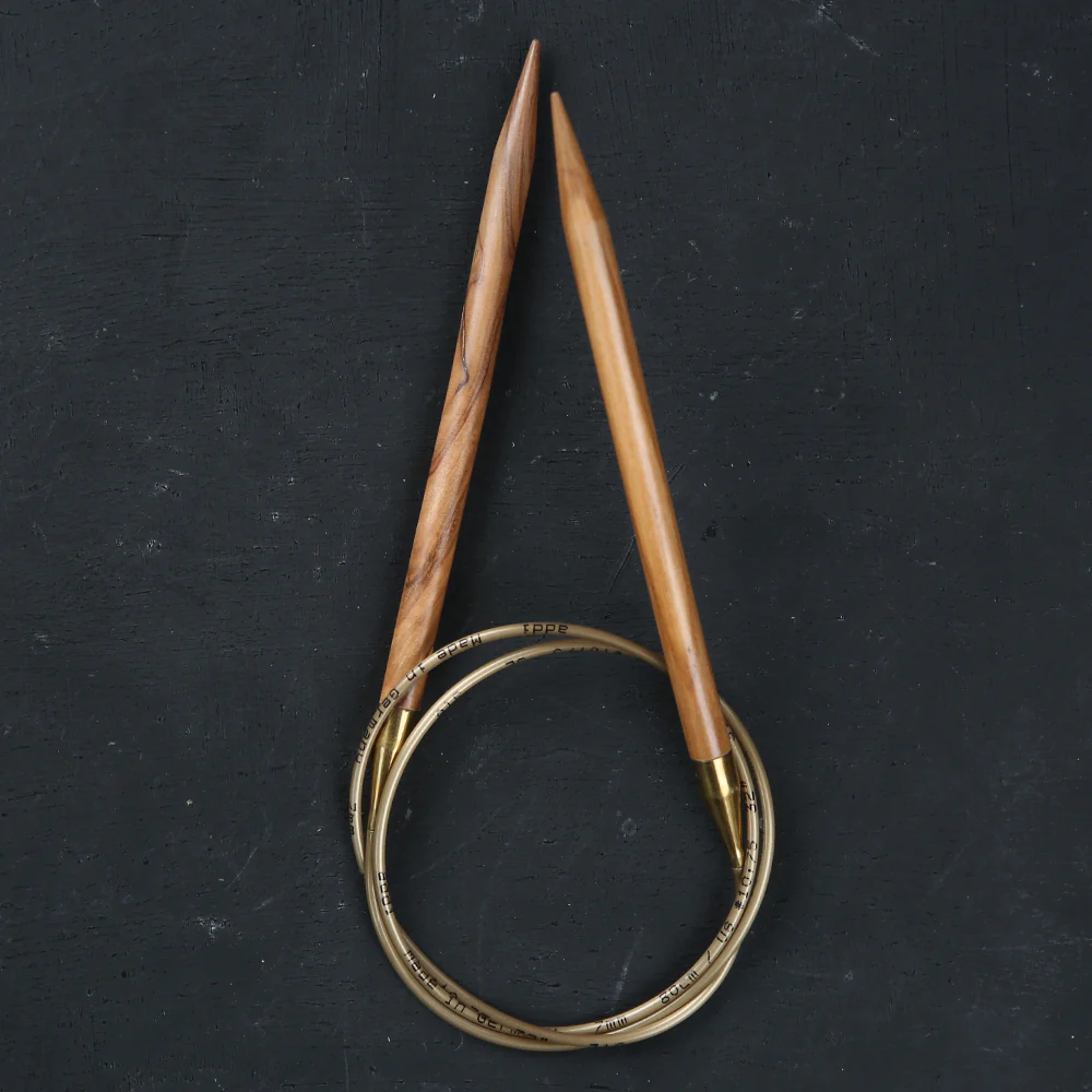 Addi Olive Wood 7mm 80cm Circular Knitting Needles - 575-7 - Image 2