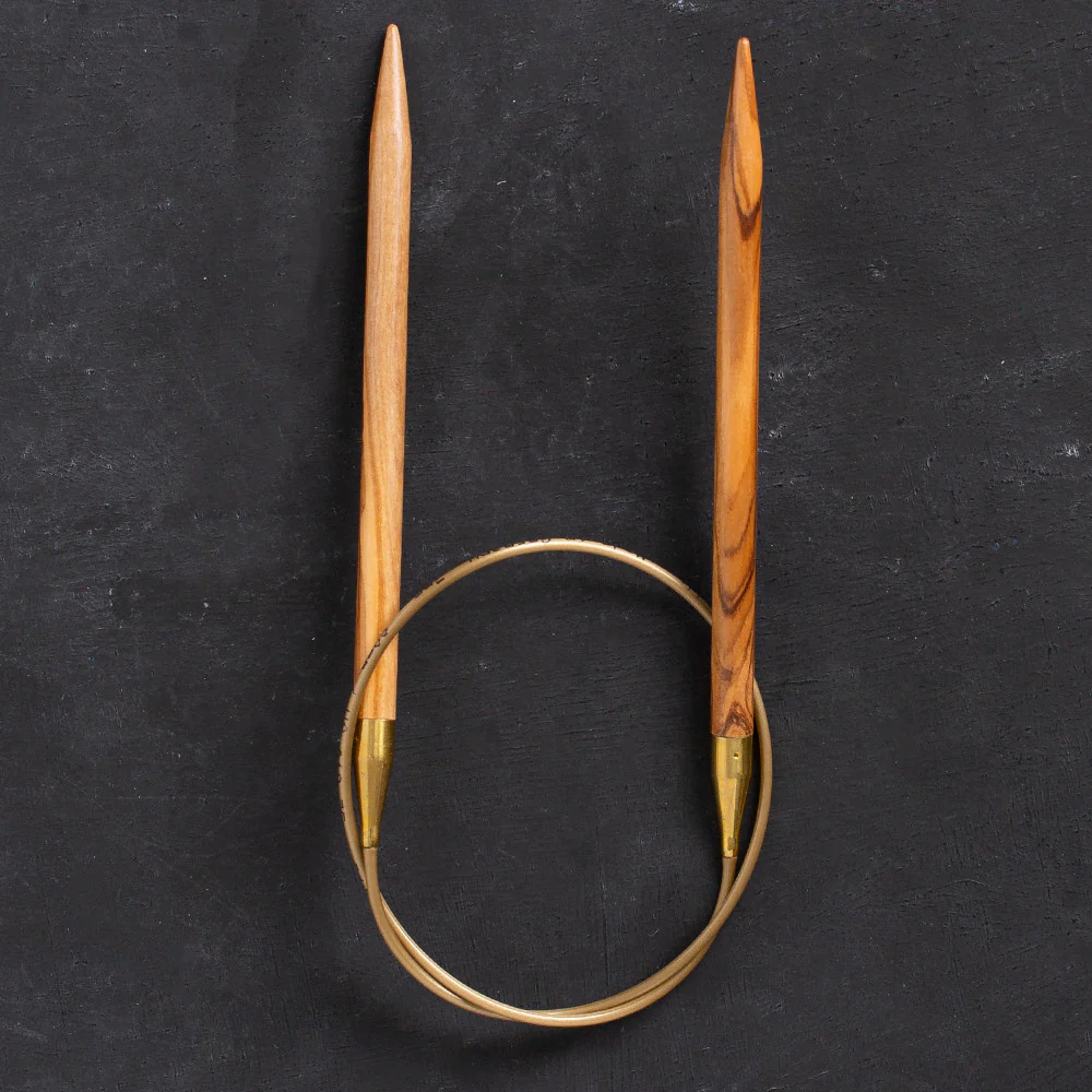 Addi Olive Wood 7mm 60cm Circular Knitting Needles - 575-7 - Image 2