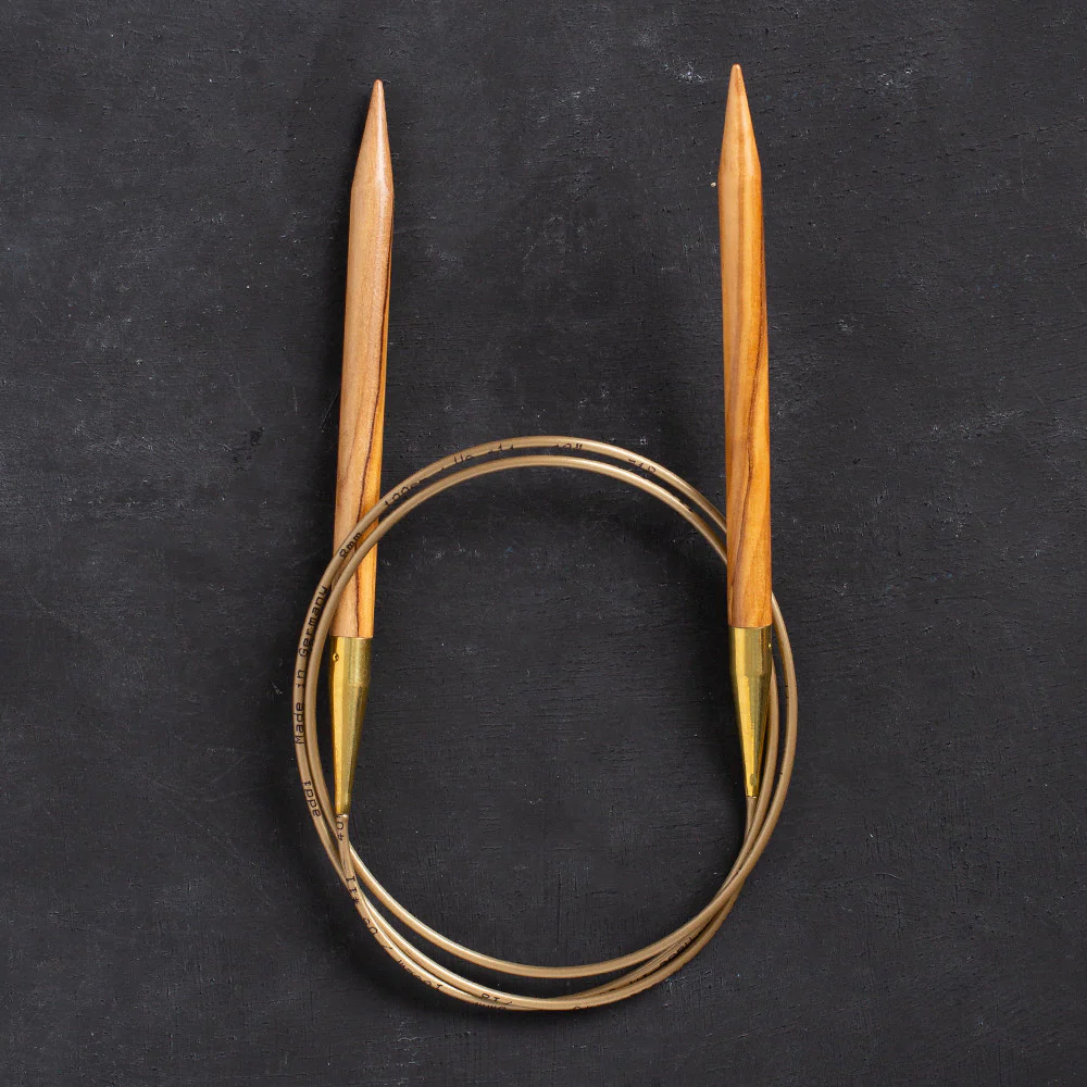 Addi Olive Wood 8mm 100cm Circular Knitting Needles - 575-7 - Image 2